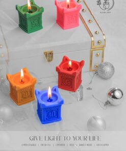 Tulshi kiyara shape candle Pack of 2