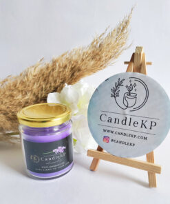 Scented jar candles Natural Lavender - Round Jar