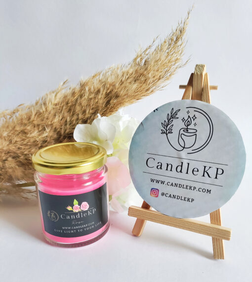 Luxury rose scented jar candles- Round Jar