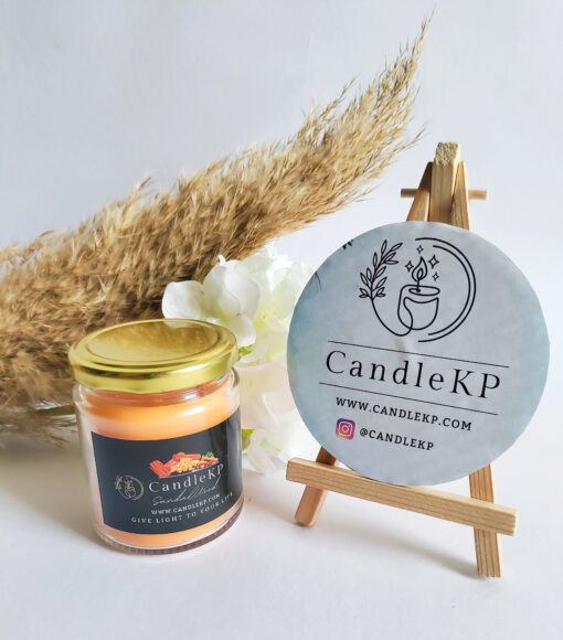 Luxury sandalwood scented jar candles- Round Jar