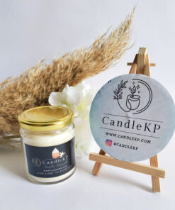 Premium Exotic vanilla scented jar candles-Round Jar