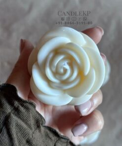 Big Rose Bud Candle – Handcrafted Decorative Candle for Romantic Ambience & Home Décor