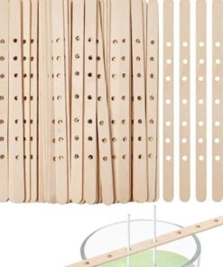 Candle Wick Holder Wooden with Multi Hole 10pc