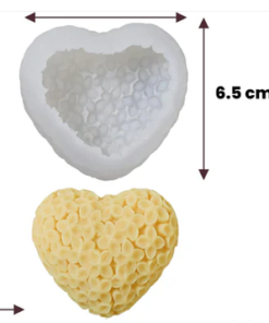 Rose Heart Silicone Mold