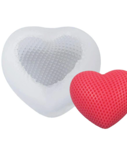 Dotted Heart Shaped Candle M Size